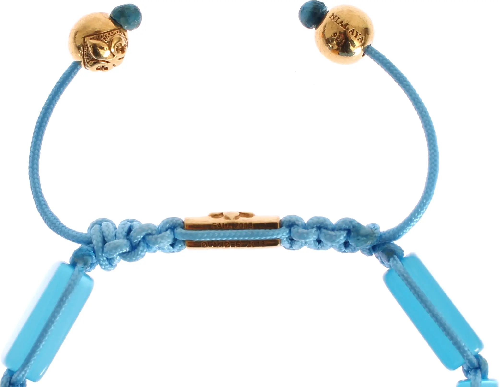 Armband Nialaya Jewelry Elegant Blaues Opal & Diamantbesetztes Schmuckstück