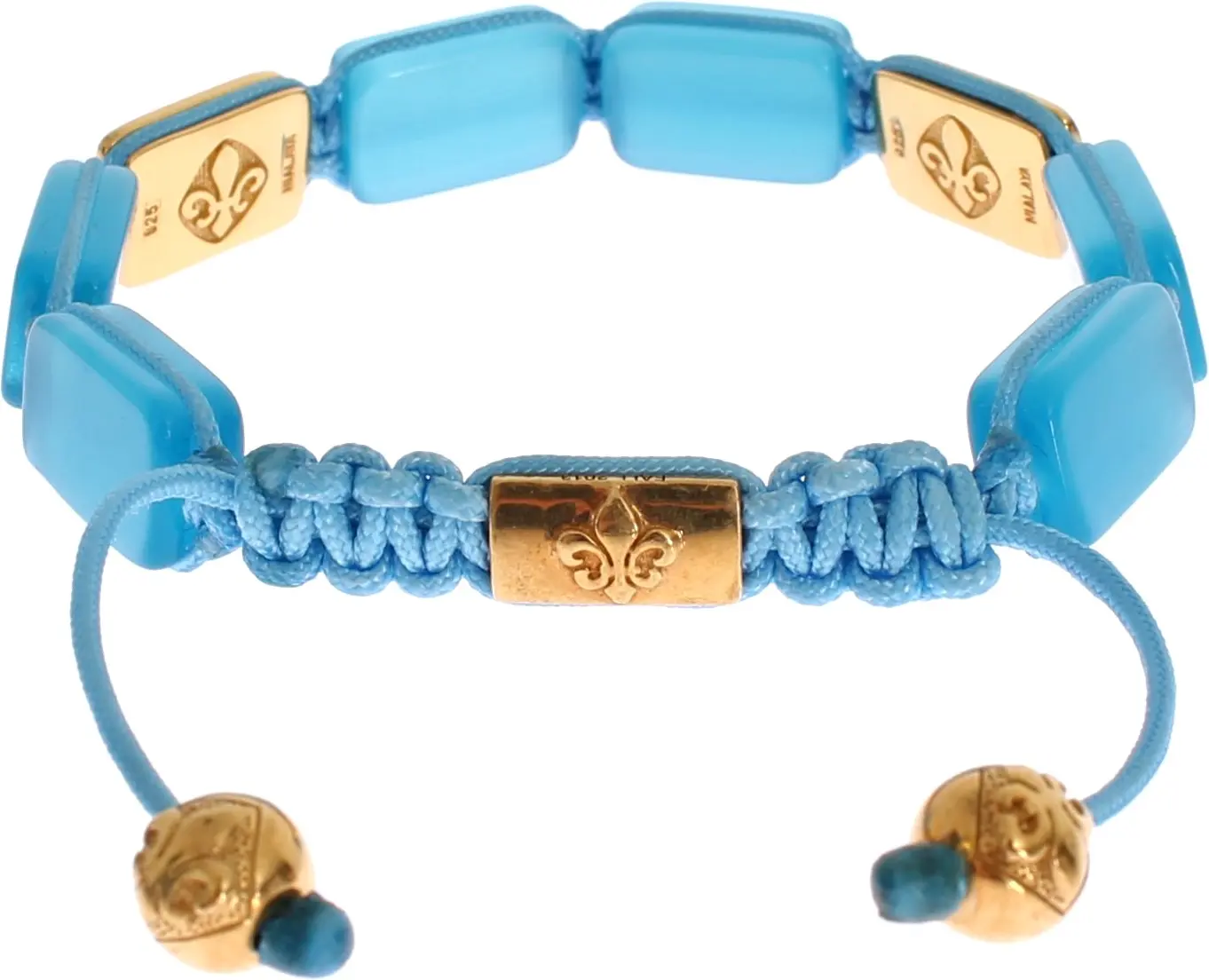 Armband Nialaya Jewelry Elegant Blaues Opal & Diamantbesetztes Schmuckstück