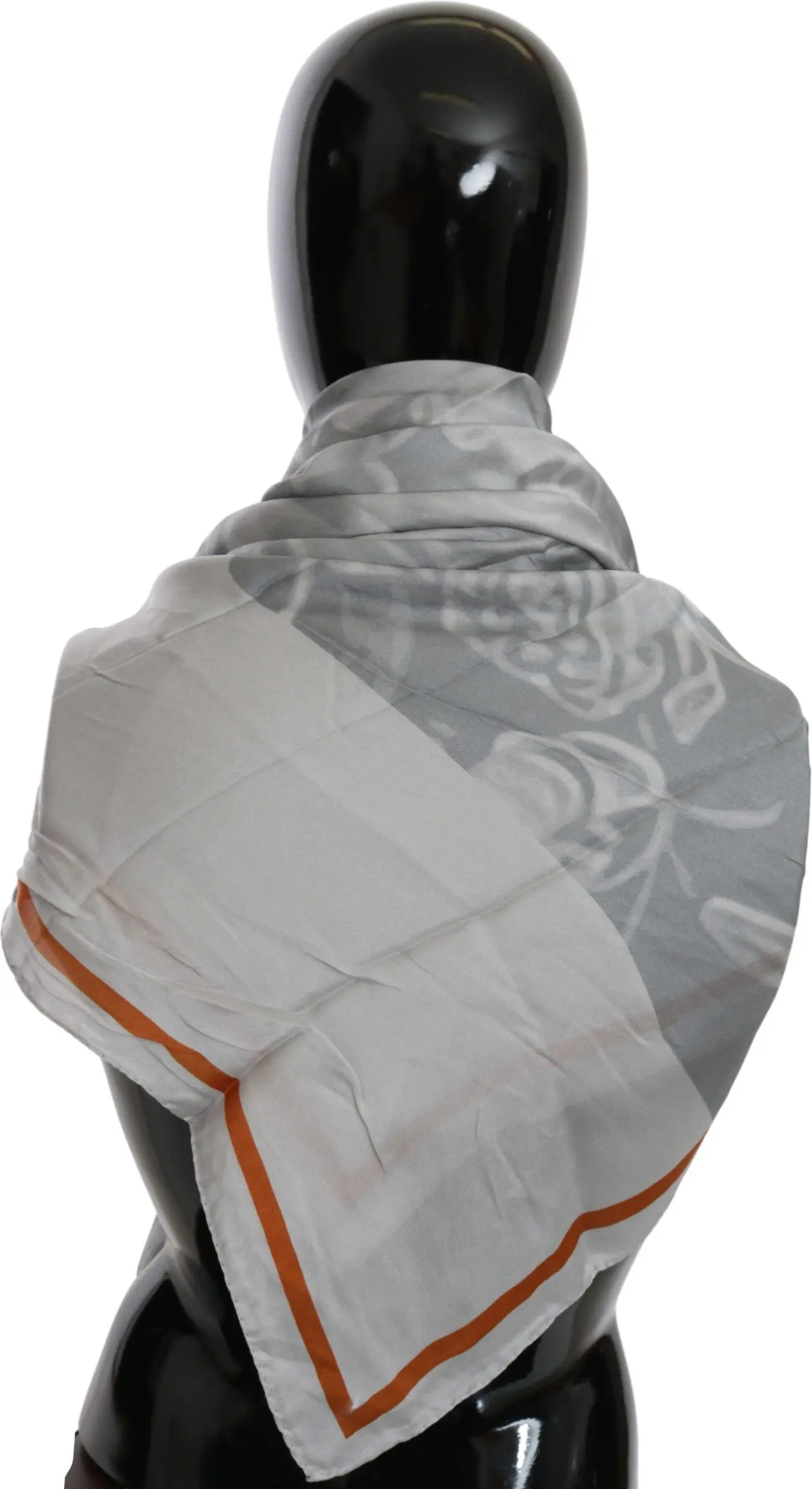 Scarf Costume National Elegant Floral Printed Silk