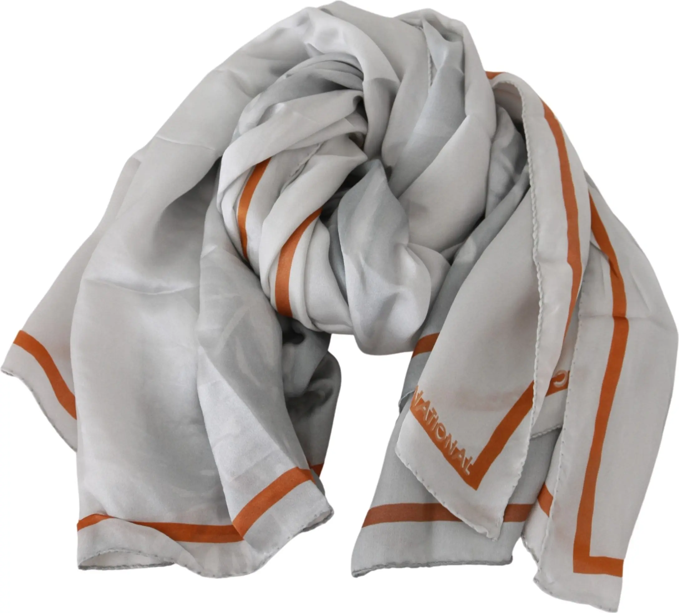Scarf Costume National Elegant Floral Printed Silk