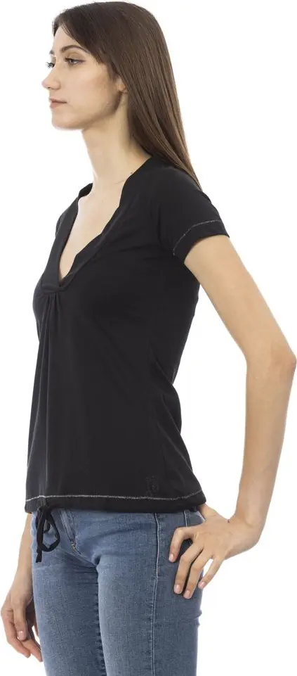 T-Shirt Trussardi Black Cotton Women