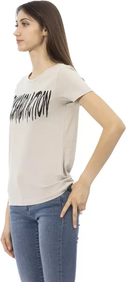 T-Shirt Trussardi Beige Cotton Women T-Shirt