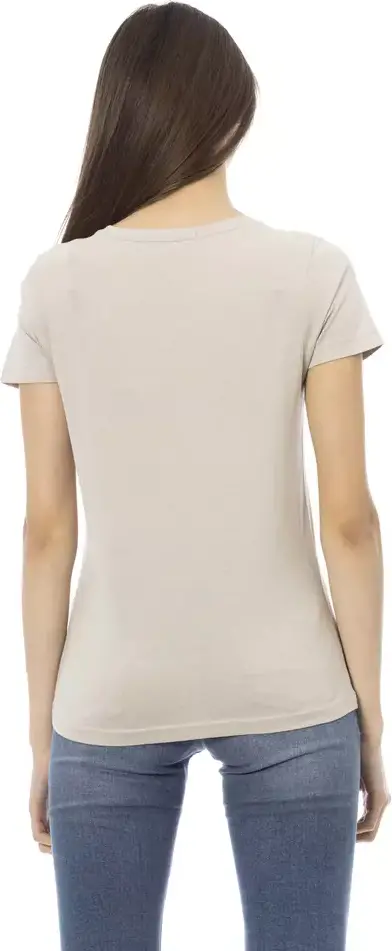 T-Shirt Trussardi Beige Cotton Women T-Shirt