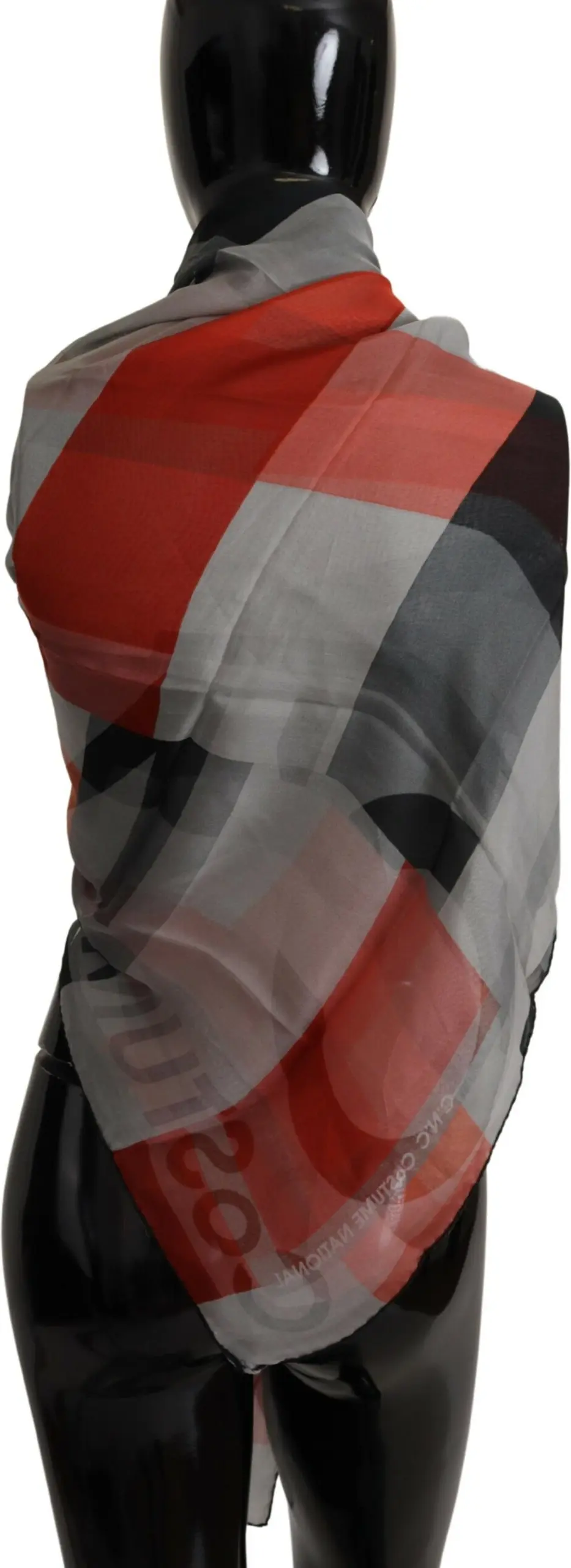 Schal Costume National Elegant Seidenkaro