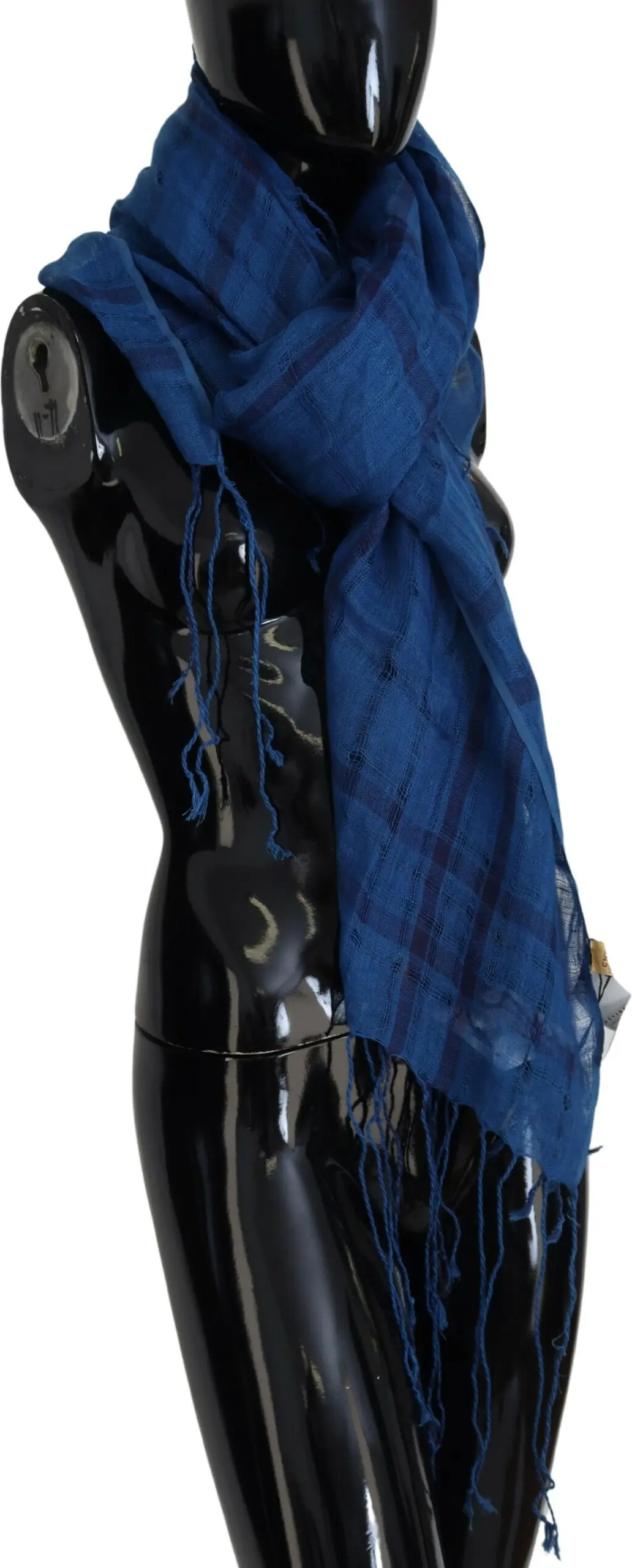 Scarf Costume National Chic Linen Fringed Scarf