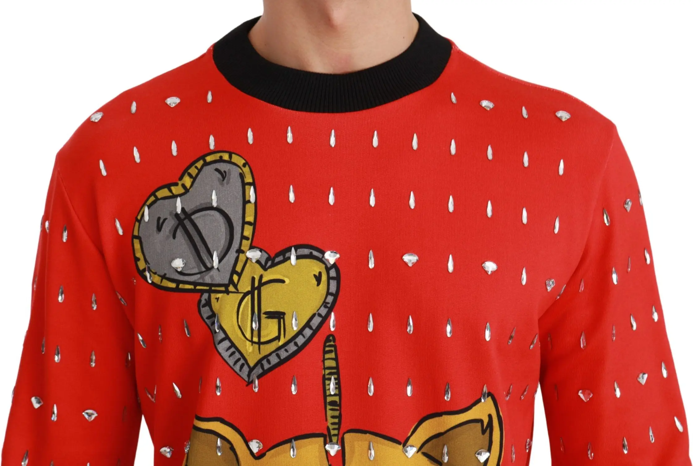 Sweater Dolce & Gabbana Red Crystal Pig of the Year