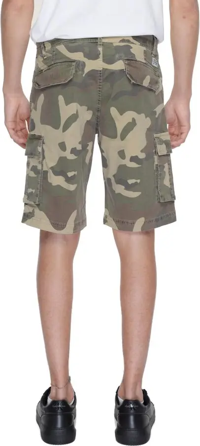 Beige Cotton Bermuda Shorts