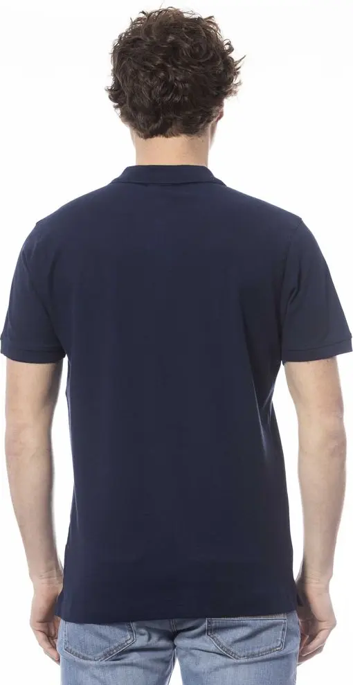 Blue Cotton Polo Shirt Invicta