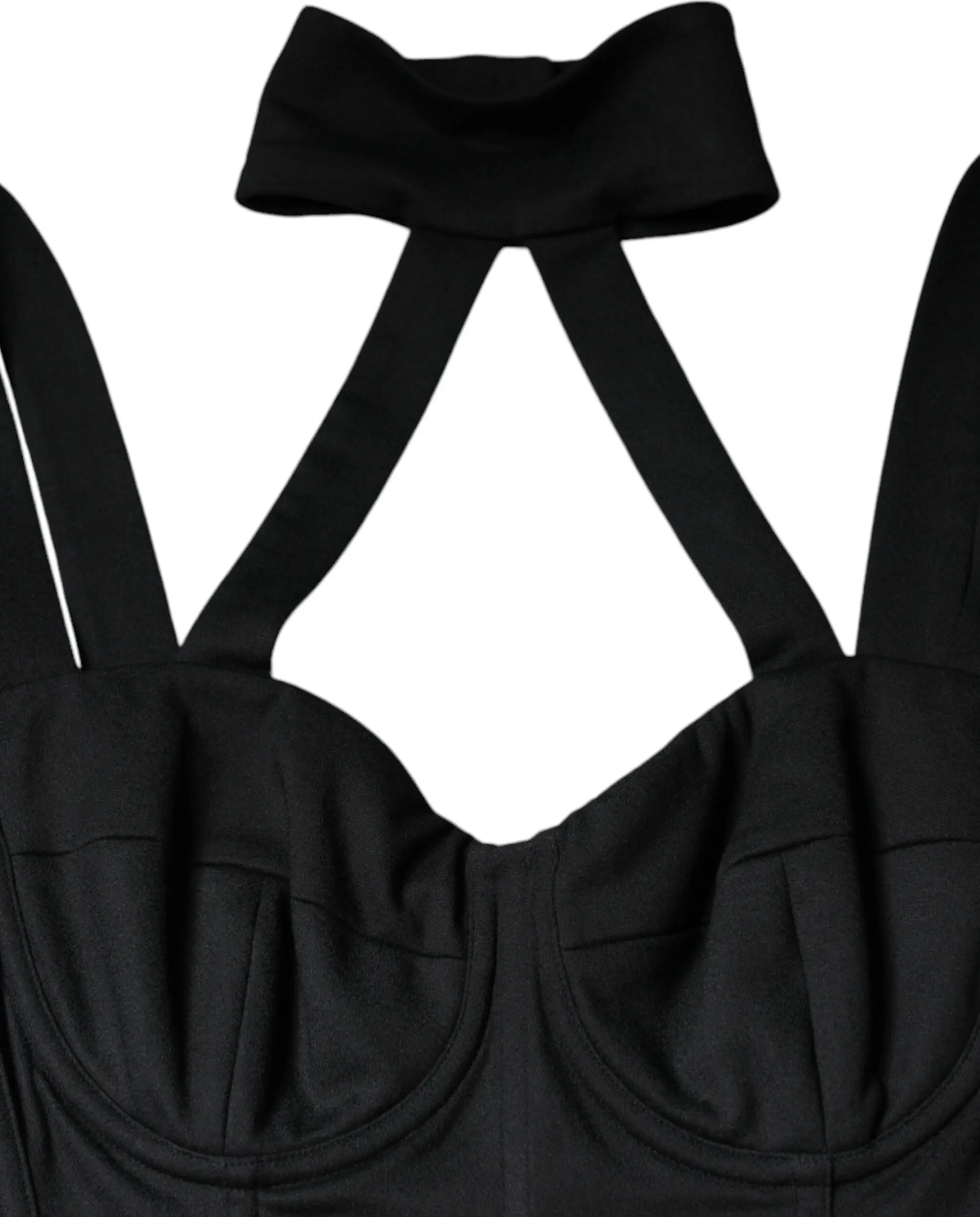 Black Cut Out Sleeveless Bodycon Mini Dress Dolce & Gabbana