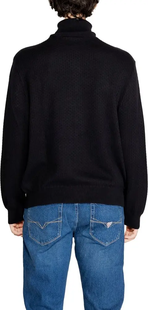 Black Cotton Turtleneck Armani Exchange