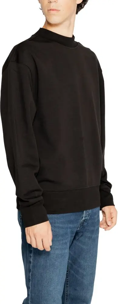 Calvin Klein Jeans Black Recycled Cotton Sweatshirt
