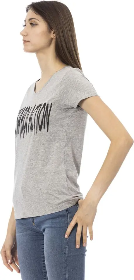 Trussardi Gray Cotton Women T-Shirt