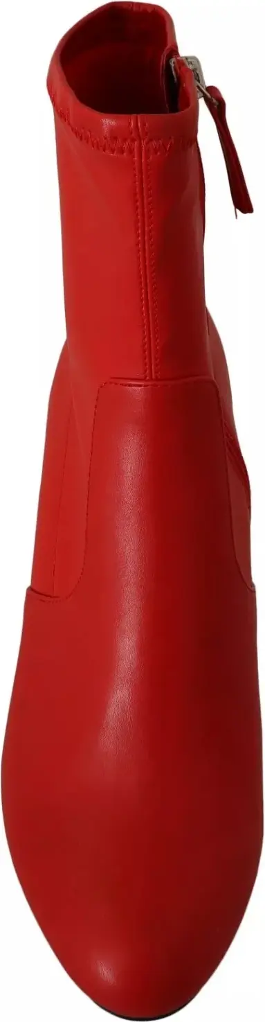 Ankle Boots Steve Madden Rot Leder