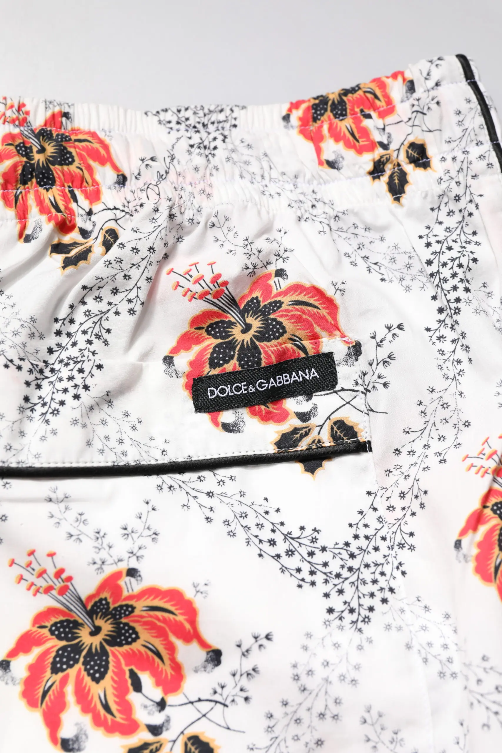 Pajama Set Dolce & Gabbana Multicolor Floral Print Cotton