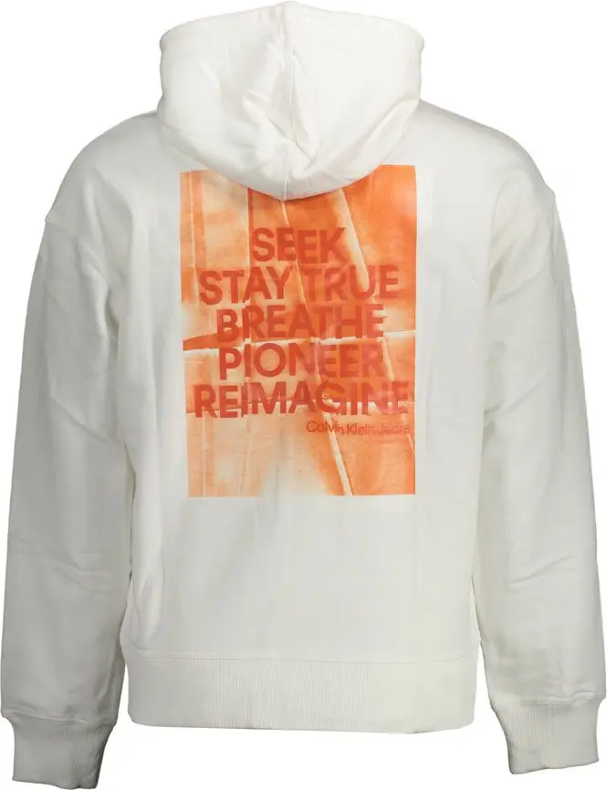 Sweater Calvin Klein White Cotton Men Sweater