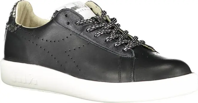 Sneaker Diadora Black Leather Women Sneaker