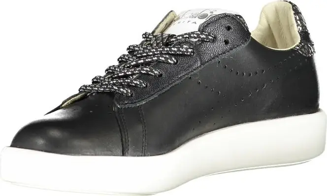 Sneaker Diadora Black Leather Women Sneaker