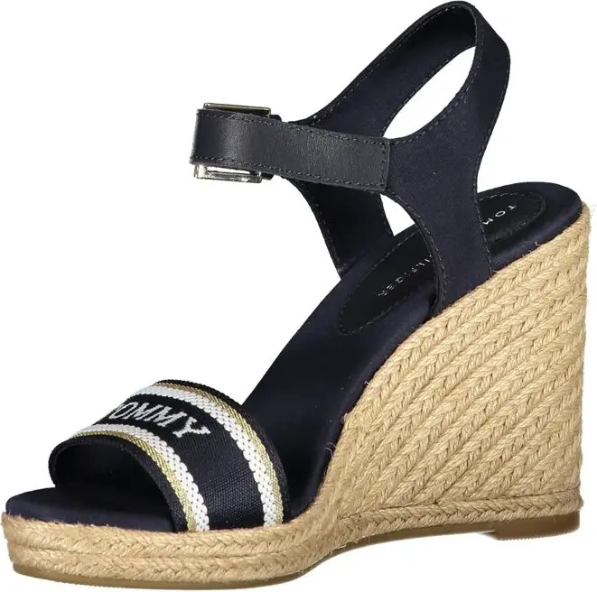 Blue Polyester Sandal by Tommy Hilfiger