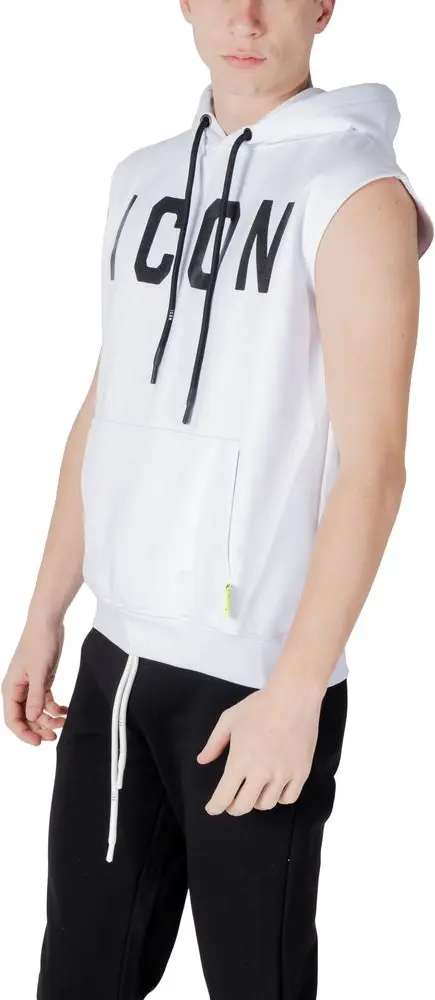 Hoodie Icon White Cotton