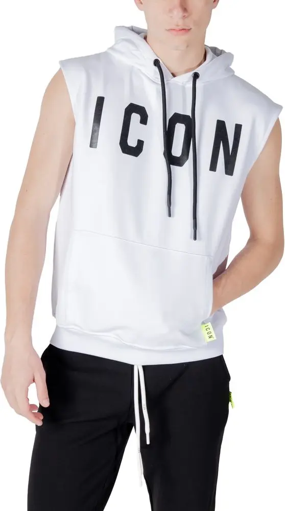 Hoodie Icon White Cotton