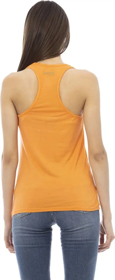 Just Cavalli Orange Viskose Damen Top