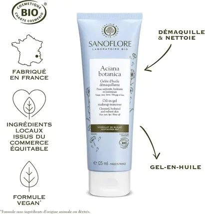 Make-up Entferner Sanoflore Aciana Botanica Oil-In-Gel