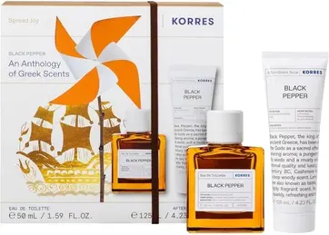 Eau de Toilette und Aftershave Set Korres Black Pepper