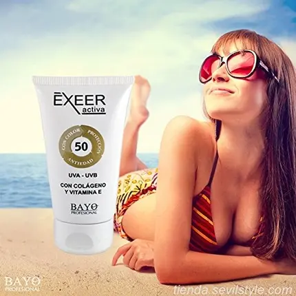 Cream Face Sun Protection Bayo Professional Multi-Effect Cream SPF 50 with Color