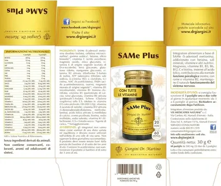 Dr Giorgini Same Plus Supplement Tabletten