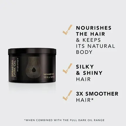 Haarmaske Sebastian Professional Dark Oil Lightweight Mask