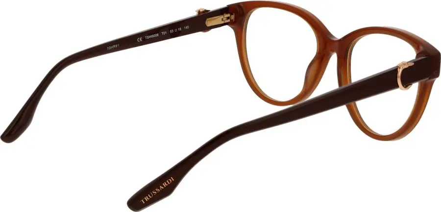 Brown Acetate Glasses Frames Trussardi