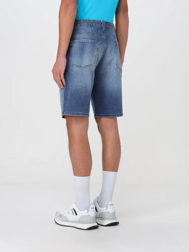 Blue Denim Shorts Hugo Boss