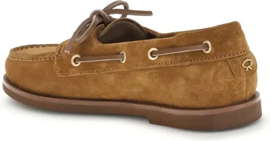 Brown Calf Leather Bos Taurus Slip-On Loafers by Gianvito Rossi