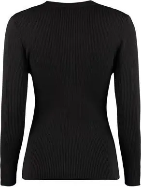 Sweatshirt MSGM Black Cotton Wool Polyamide Sweatshirt