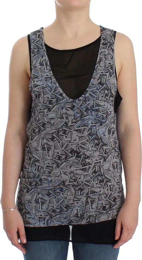Black Silk Top Costume National
