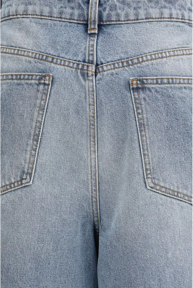 Blaue Jeans mit geradem Bein Róhe