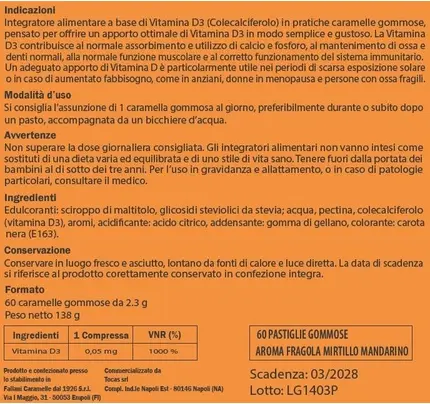 Tredivit 2000 IU Vitamin D Gummies by Tosca