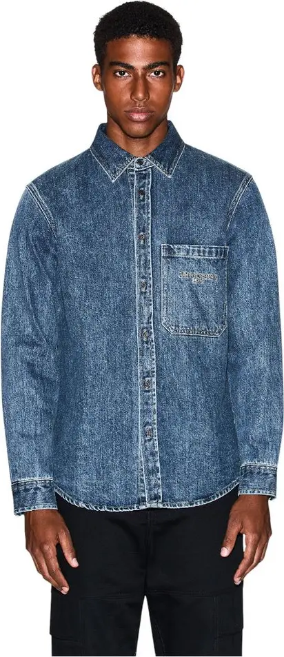 Blue Denim Shirt Armani Exchange