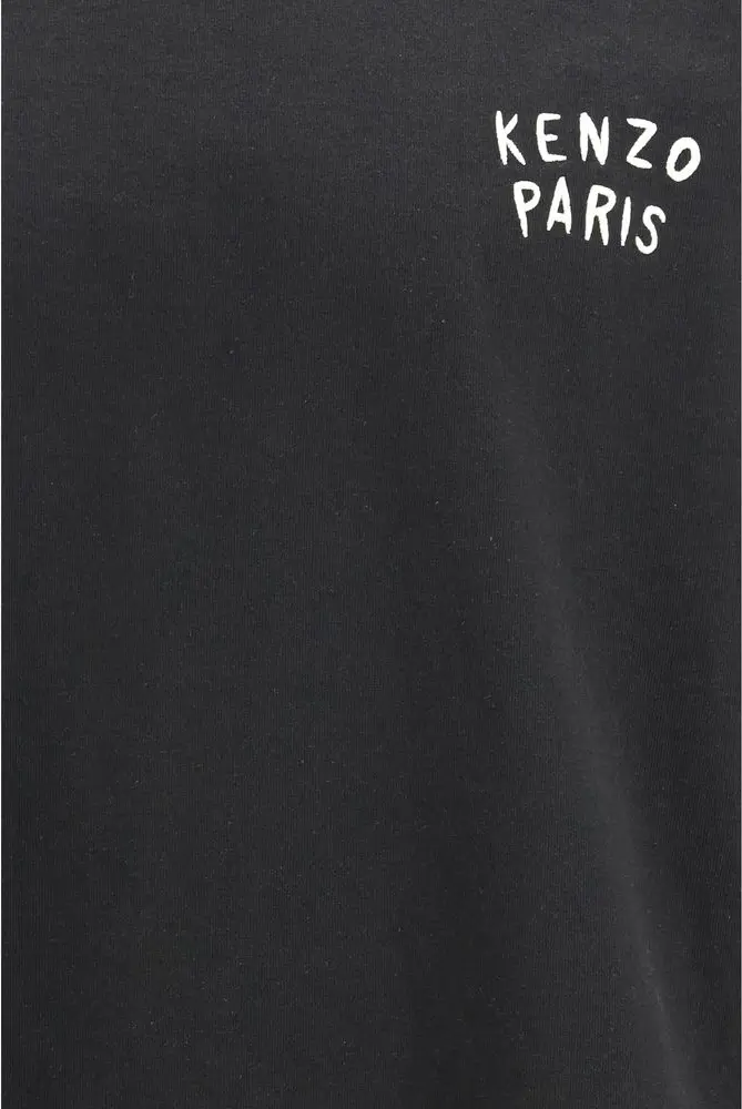 Black Cotton Long Sleeve T-Shirt Kenzo