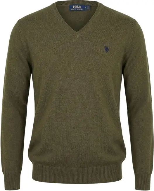 Sweater U.S. Polo Assn. Green Cotton Sweatshirt
