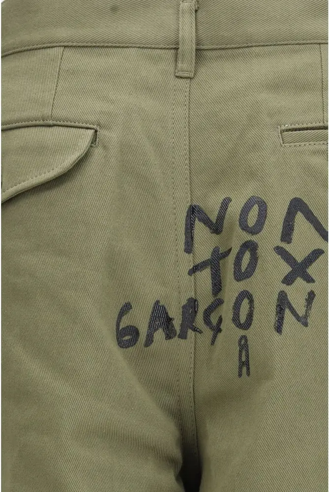 Zweifarbige Baumwoll-Bermuda-Shorts Comme Des Garcons