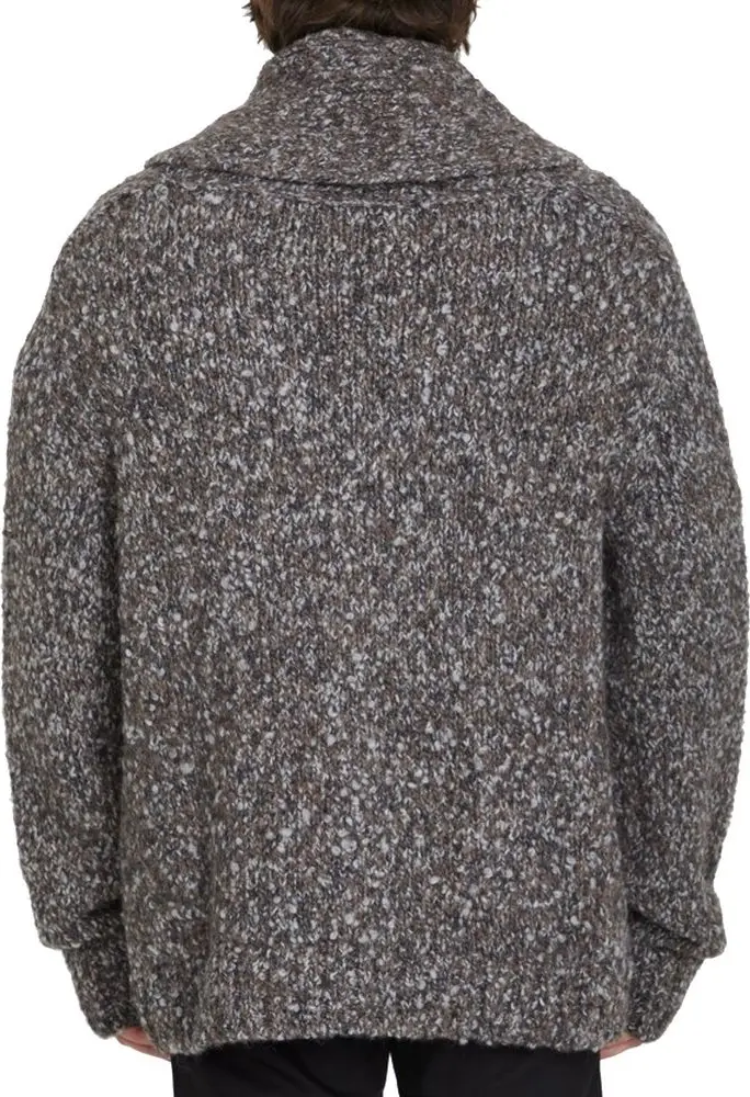 Cardigan Bottega Veneta Gray Alpaca Leather