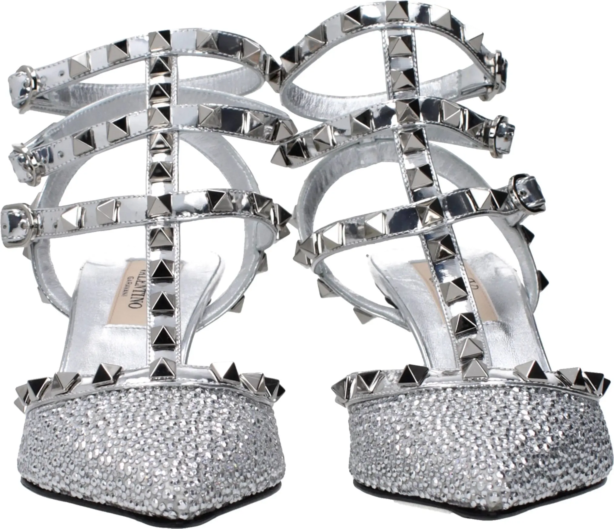 Sandals Valentino Garavani Gray Leather