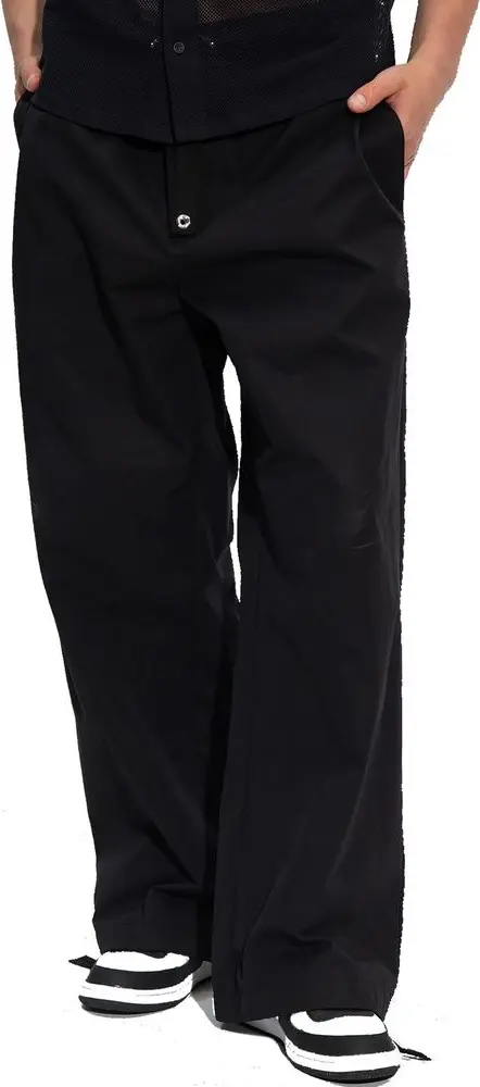 Pants Versace Black Cotton Casual Pants