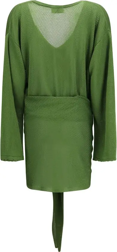 Bicolor Viscose Casual Dress The Attico