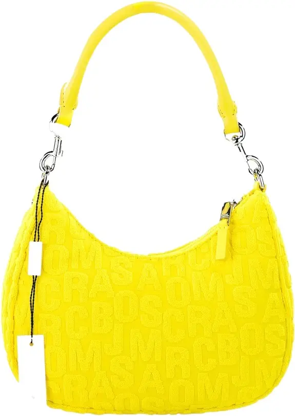 Umhängetasche The Marc Jacobs Monogram Frottee Stoff Golden Kiwi Hobo