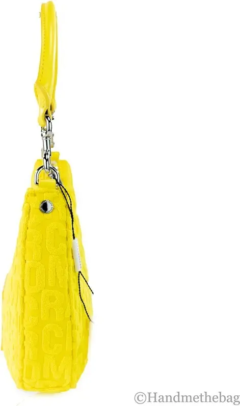 Umhängetasche The Marc Jacobs Monogram Frottee Stoff Golden Kiwi Hobo