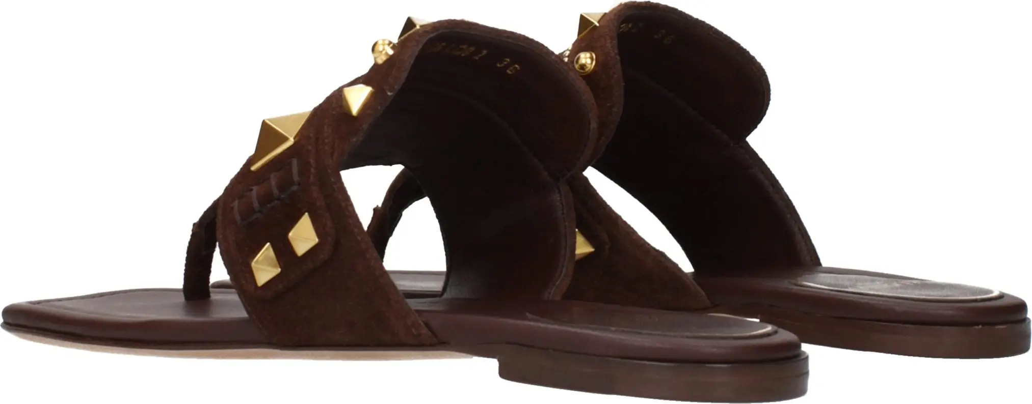 Sandals Valentino Garavani Brown Leather