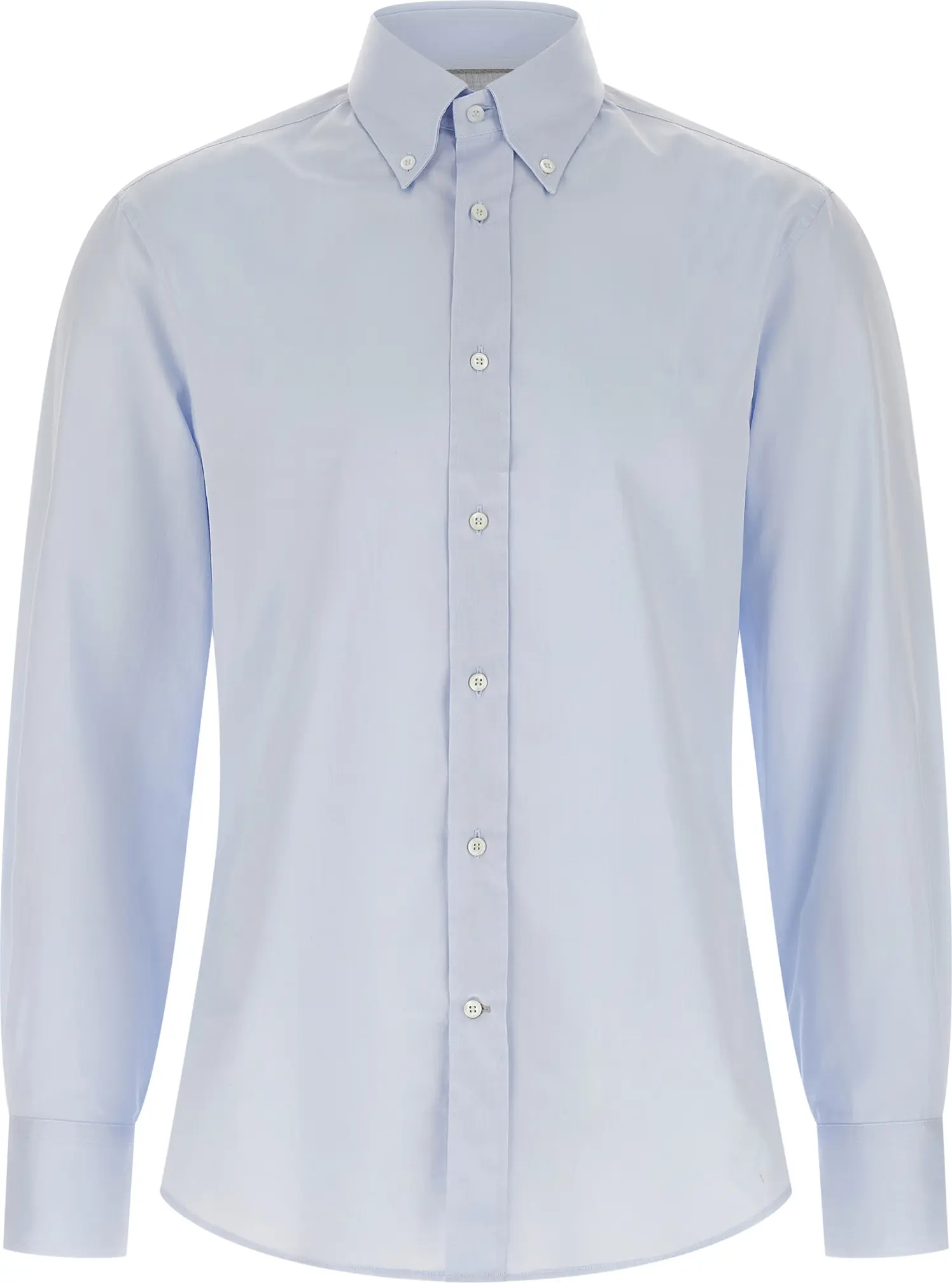 Blue Cotton Blouse Brunello Cucinelli