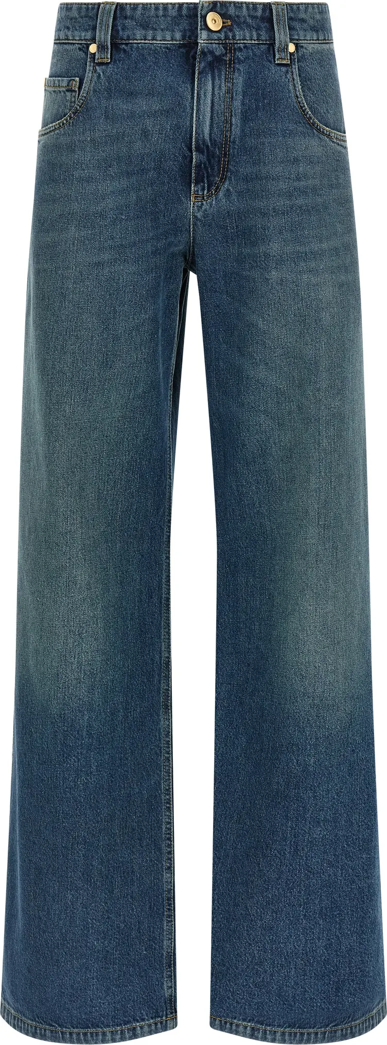 Blue Cotton Jeans Denim Brunello Cucinelli